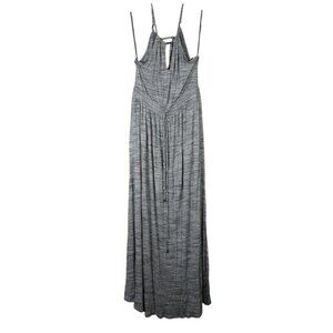 Banana Republic women's‎ heather gray halter strap split hem maxi dress M
